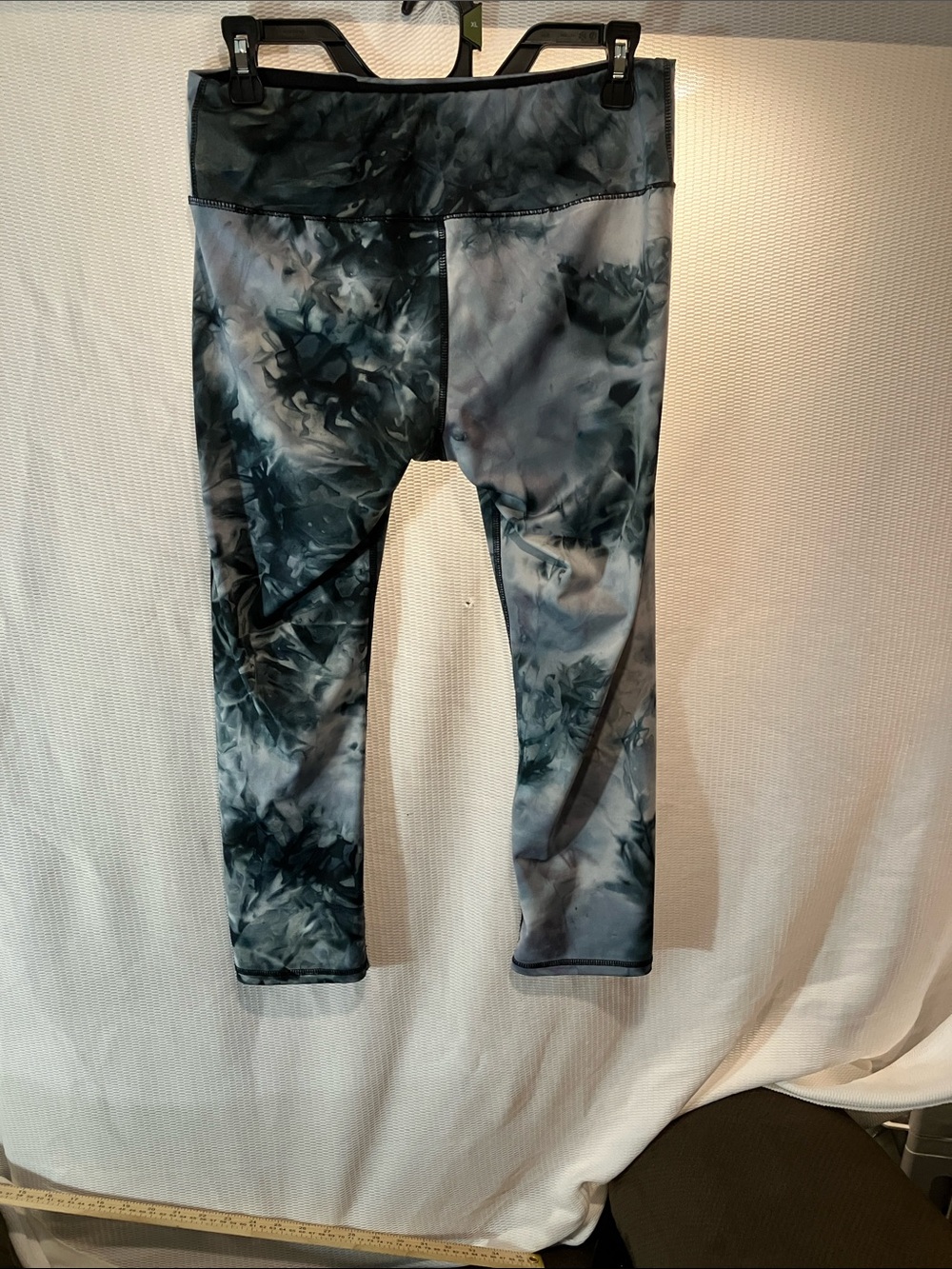 Hannah Blue Gray Tie-Dye Kids Leggings - Picture 7 of 8